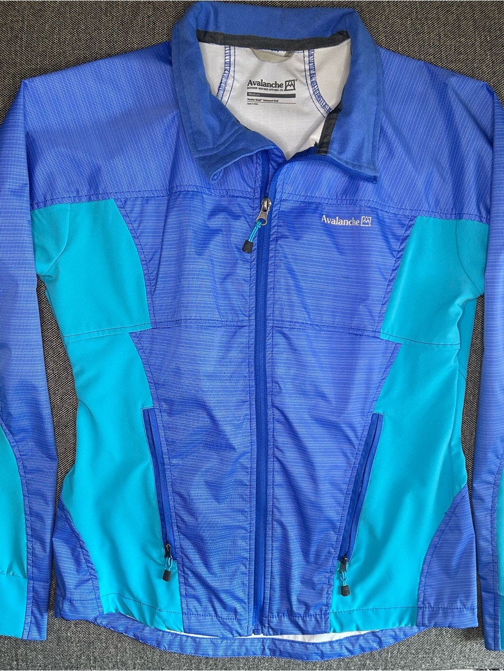 Avalanche Blue and Teal Women's Raincoat